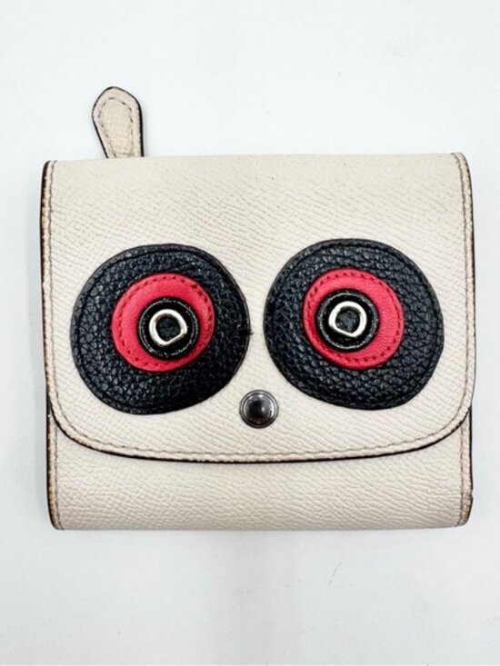 Coach Handbags - Coach Panda Bear Small Snap Wallet GUC